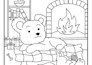 custom bold and easy cozy scenes coloring pages